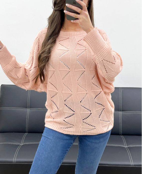 Pullover ajourée