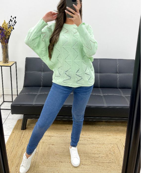 Pullover ajourée