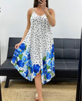 Robe à pois évasé