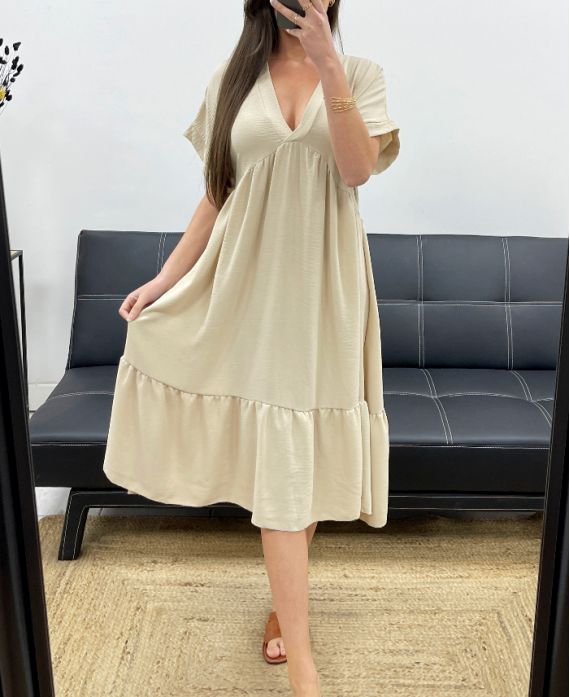 Robe ample col V