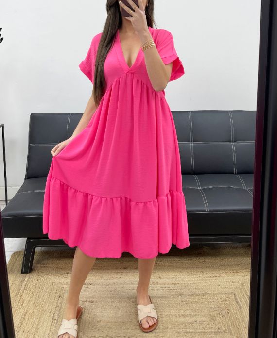 Robe ample col V