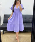 Robe ample col V