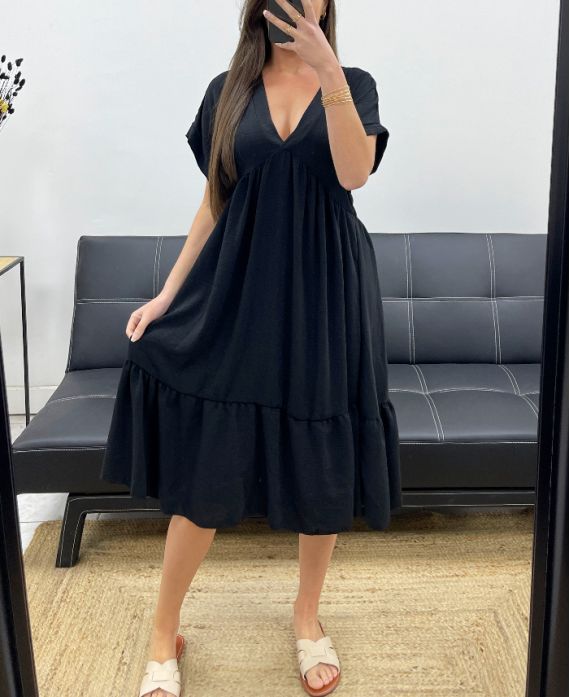 Robe ample col V