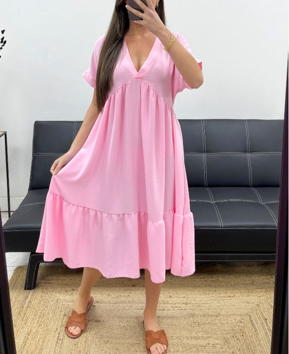 Robe ample col V
