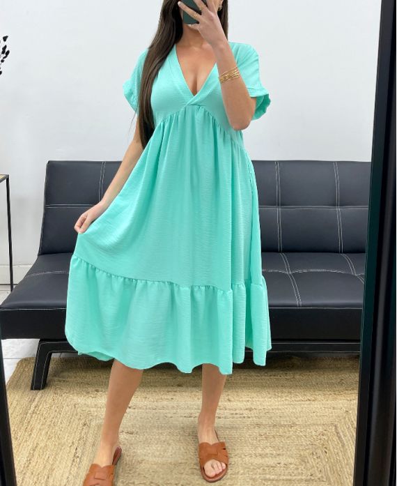 Robe ample col V