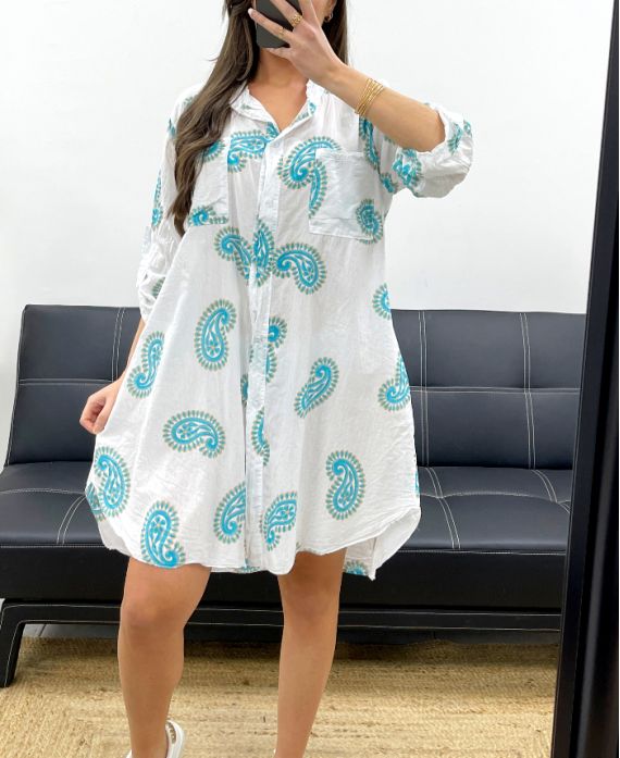 Robe chemise 2 poches