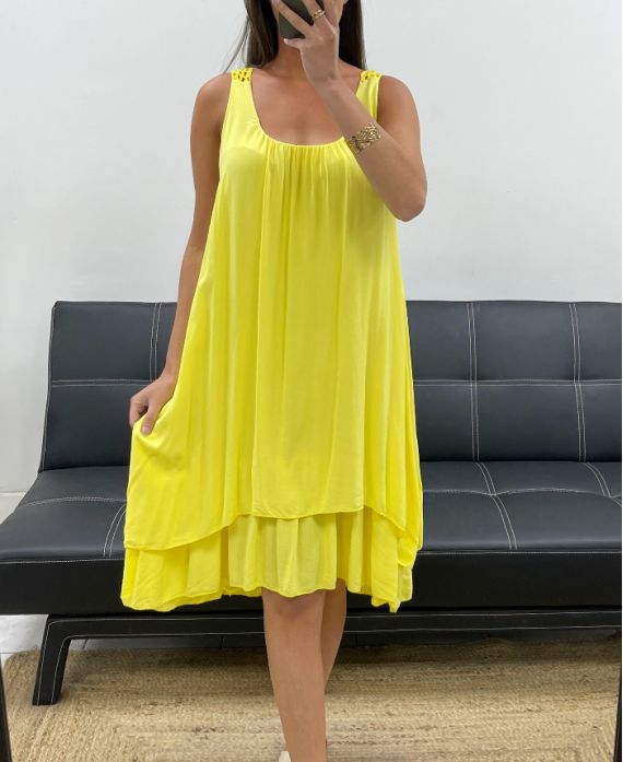 Robe dos dentelle