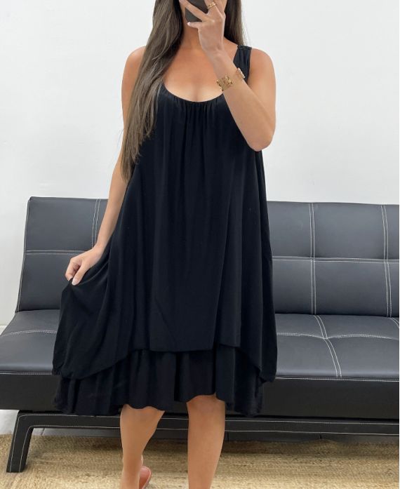 Robe dos dentelle