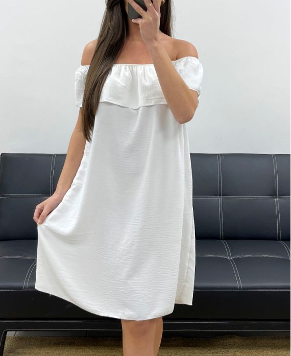 Robe encolure élastique