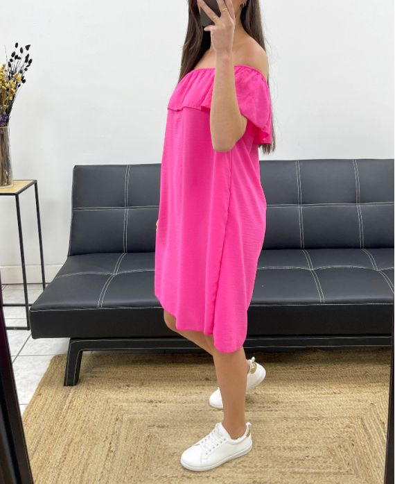 Robe encolure élastique