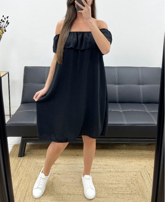Robe encolure élastique