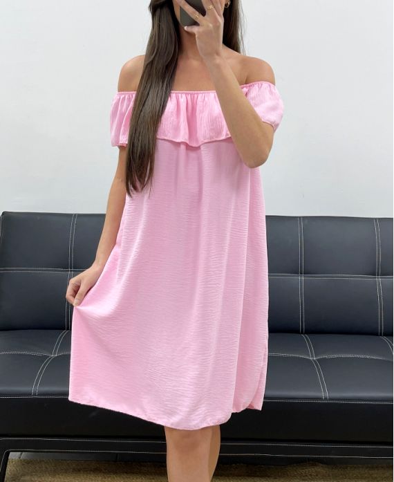 Robe encolure élastique