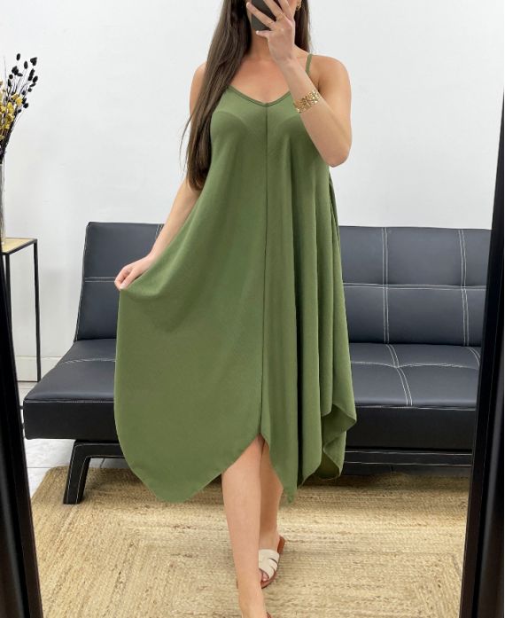 Robe évasé à bretelles