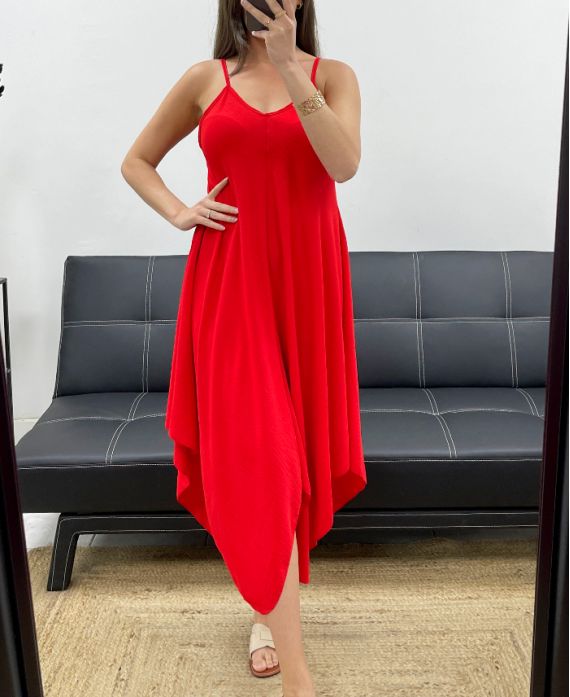 Robe évasé à bretelles