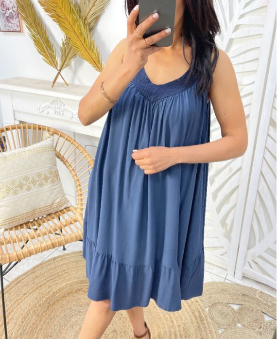 Robe évasé encolure