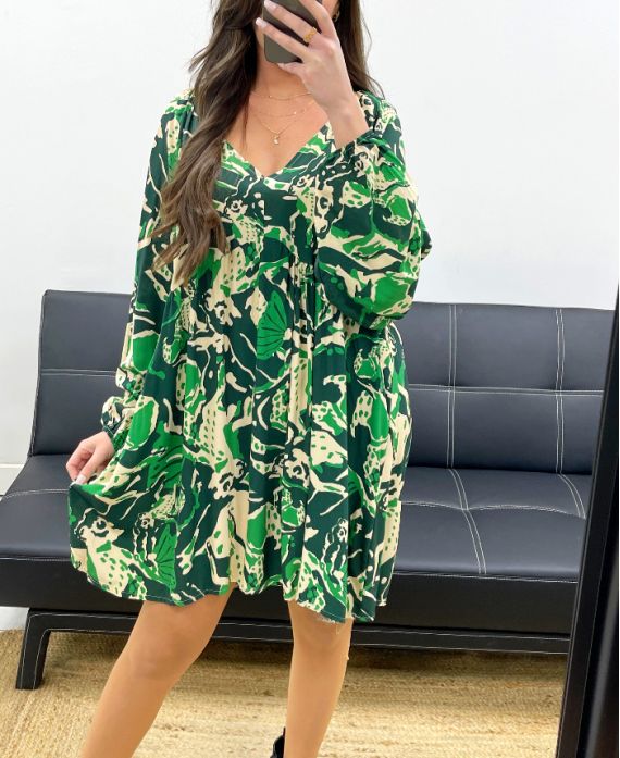 Robe fluide imprimée