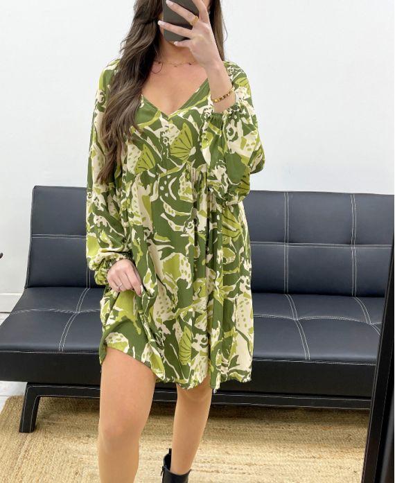 Robe fluide imprimée
