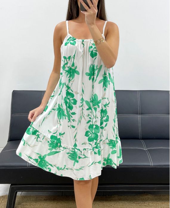 Robe imprimé à bretelles