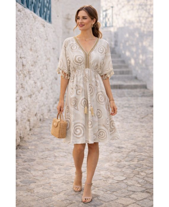 Robe pompons