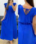 Robe longue dos à nouer