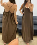 Robe longue dos croisé