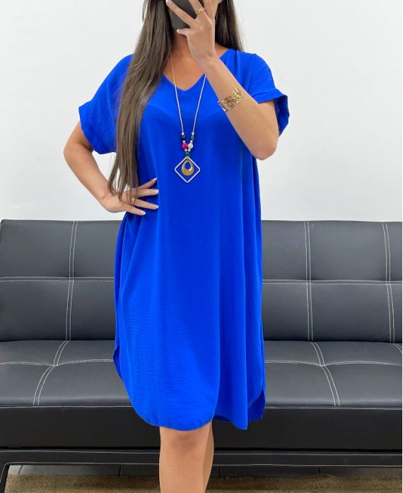 Robe oversize + collier