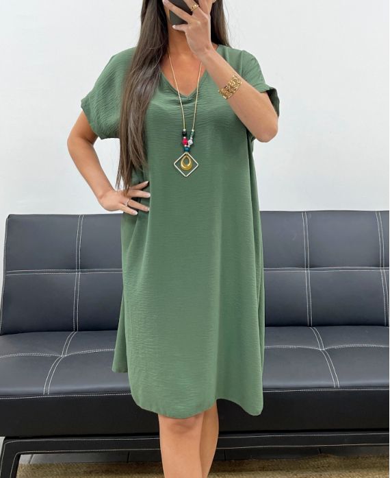 Robe oversize + collier
