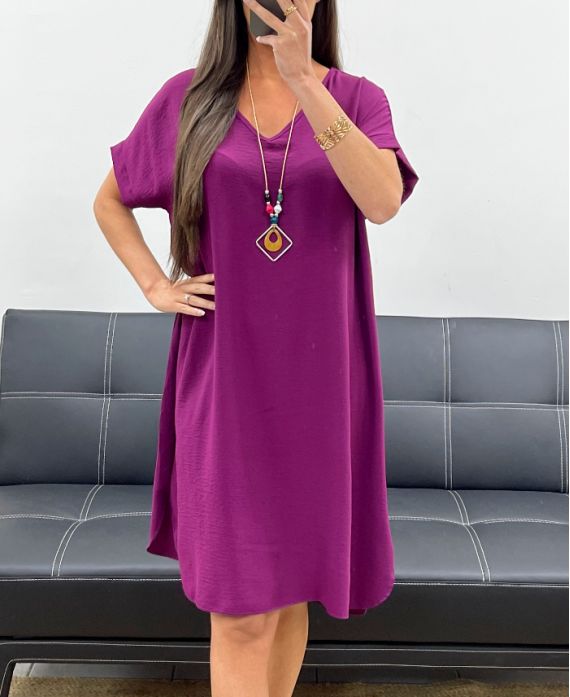 Robe oversize + collier