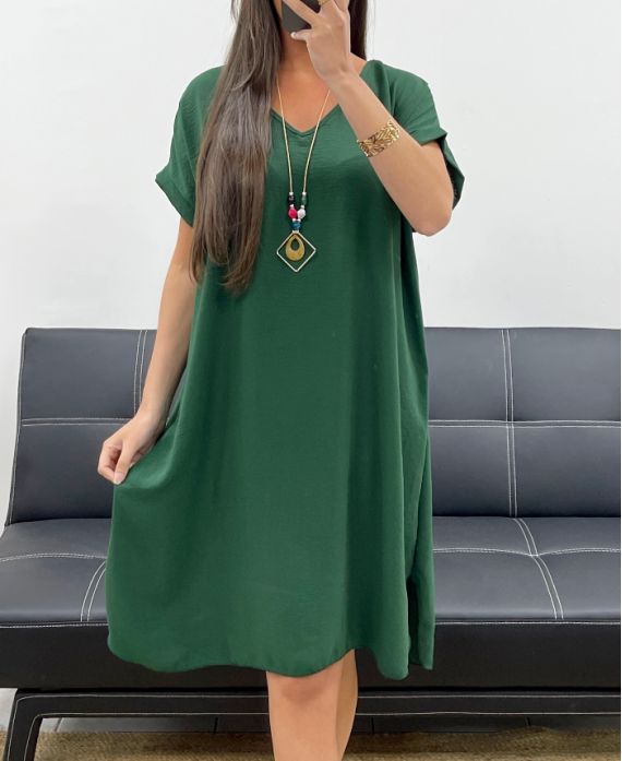 Robe oversize + collier