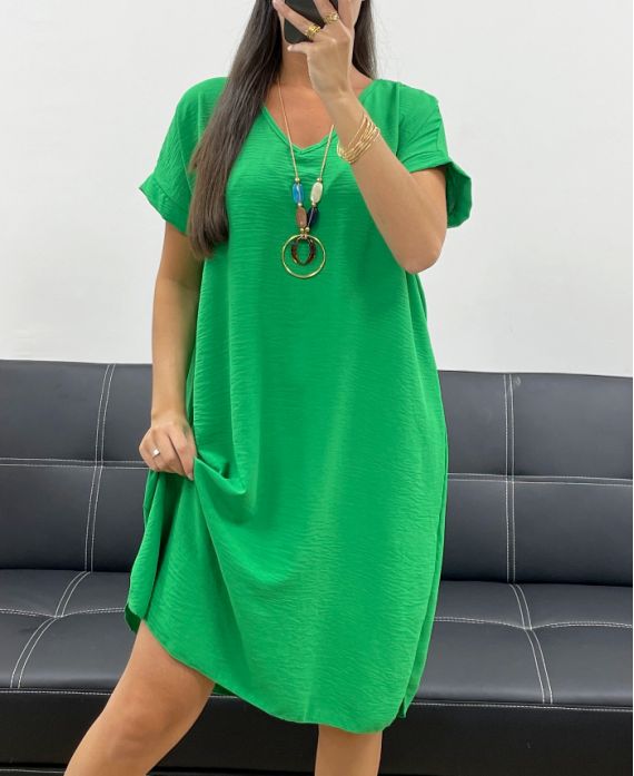 Robe oversize + collier