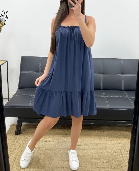 Robe fluide à bretelles