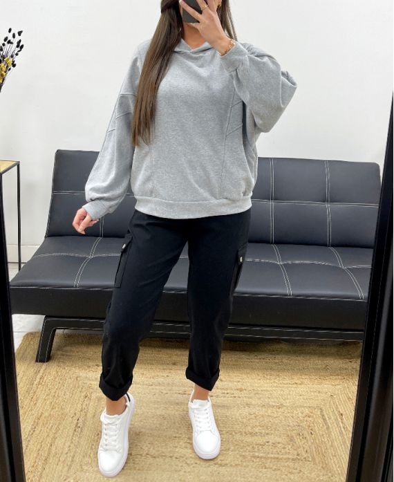 Sweat-shirt capuche 2 poches