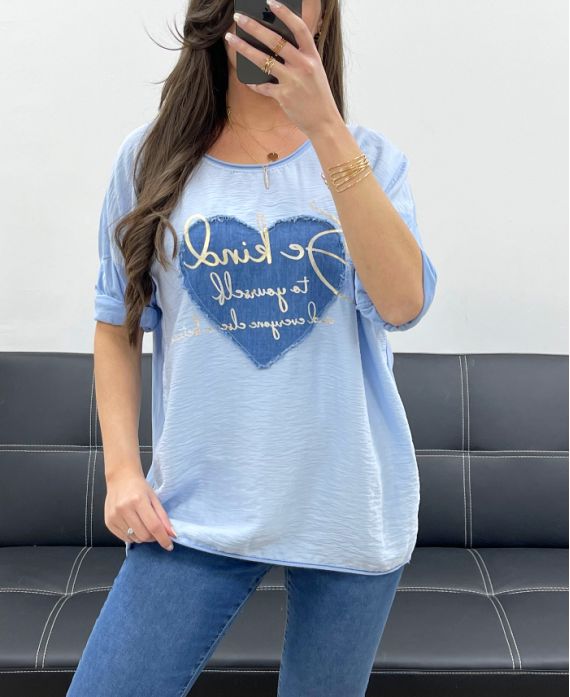 T-shirt bi matière