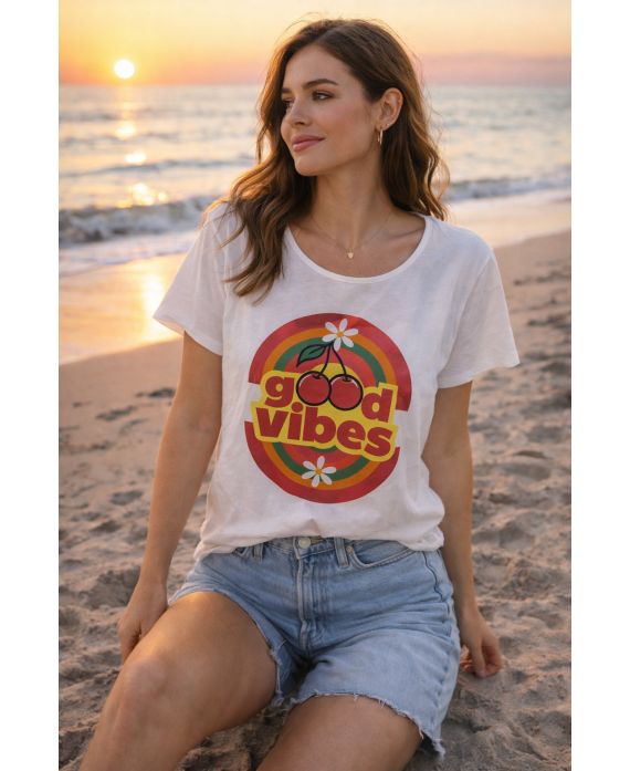 T-shirt avec motifs