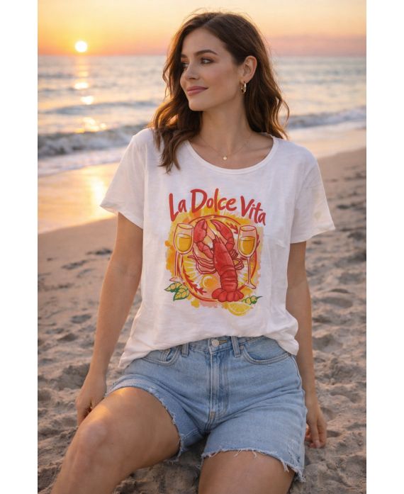T-shirt avec motifs