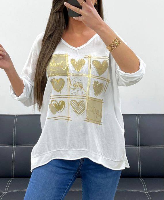 T-shirt bi-matière