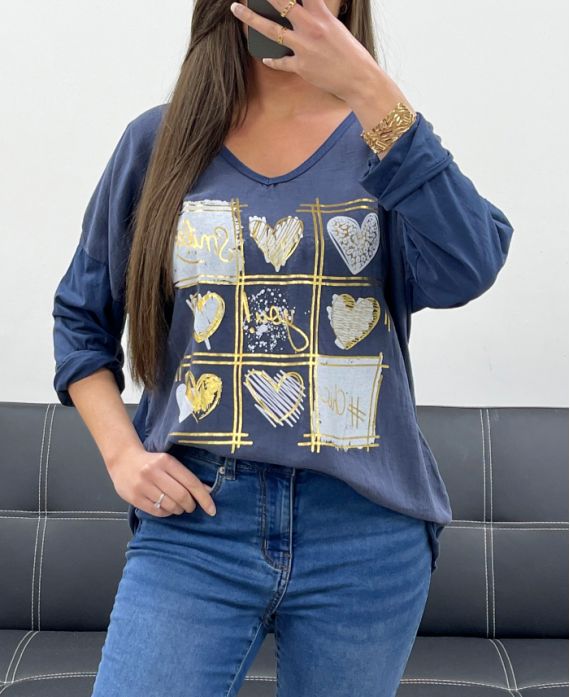 T-shirt bi-matière
