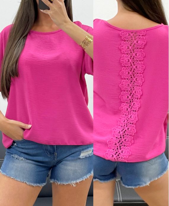 Top dos dentelle