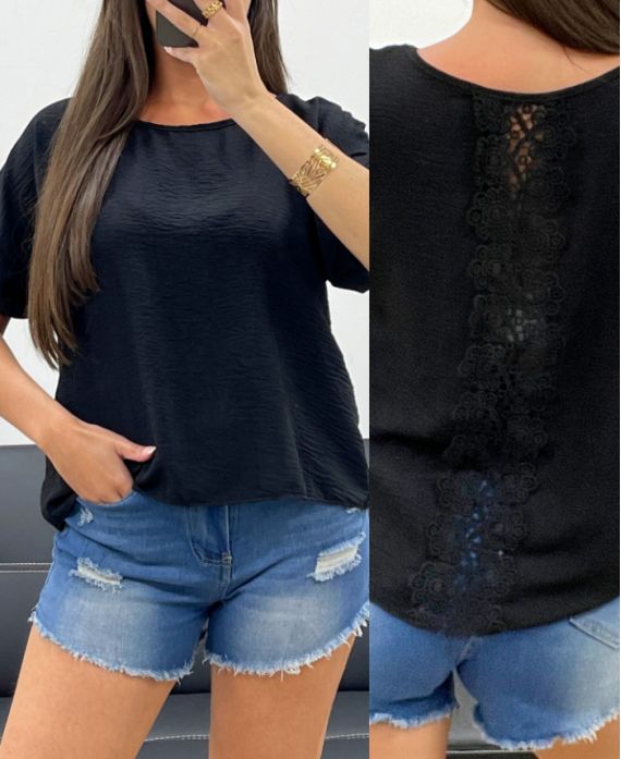 Top dos dentelle