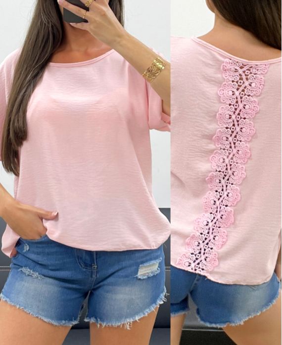 Top dos dentelle