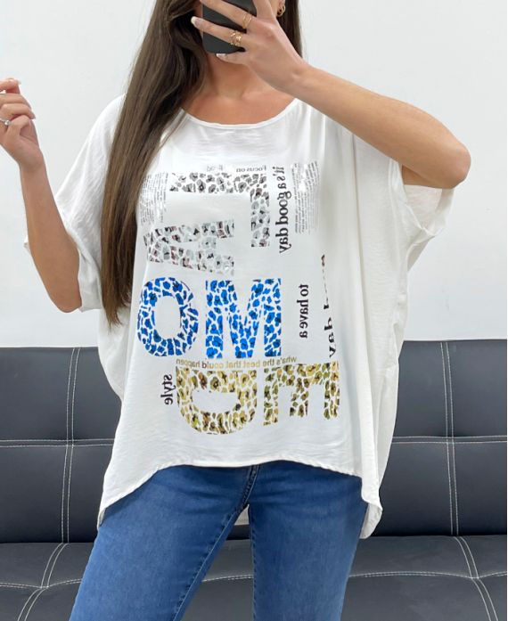 Top flocage ample