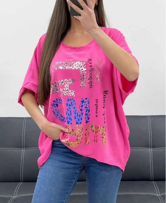 Top flocage ample