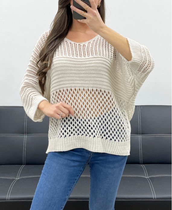 Top maille ajouré