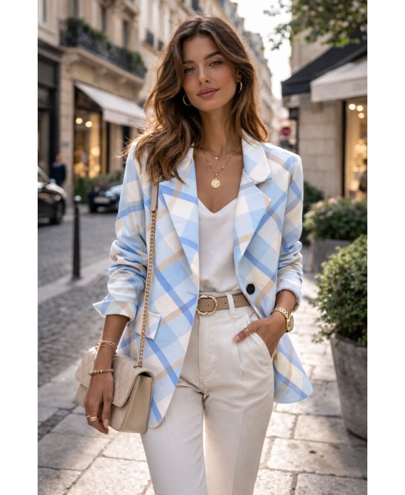 Veste blazer losange