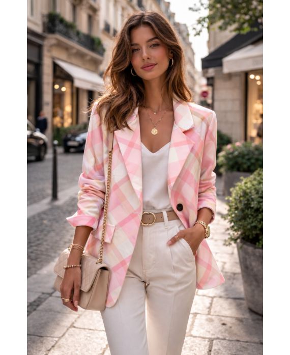 Veste blazer losange